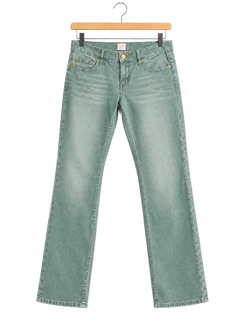 True Religion Shannon Green Mid Rise Skinny Stretch Jeans 32